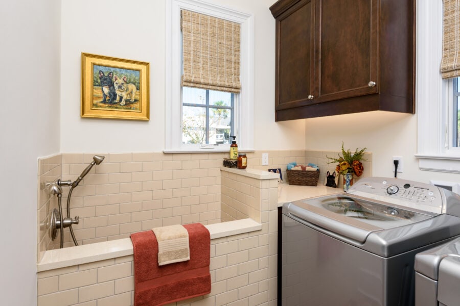 how much does a home addition cost - custom home dog bath area