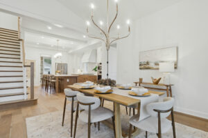 custom home building, JMH dining room design
